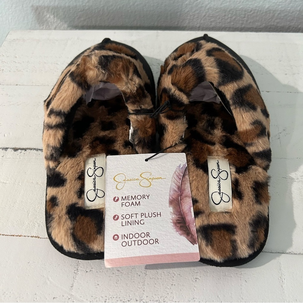 Jessica Simpson Womens Micro-Suede Scuff Slipper - Black and Brown - Picture 7 of 11
